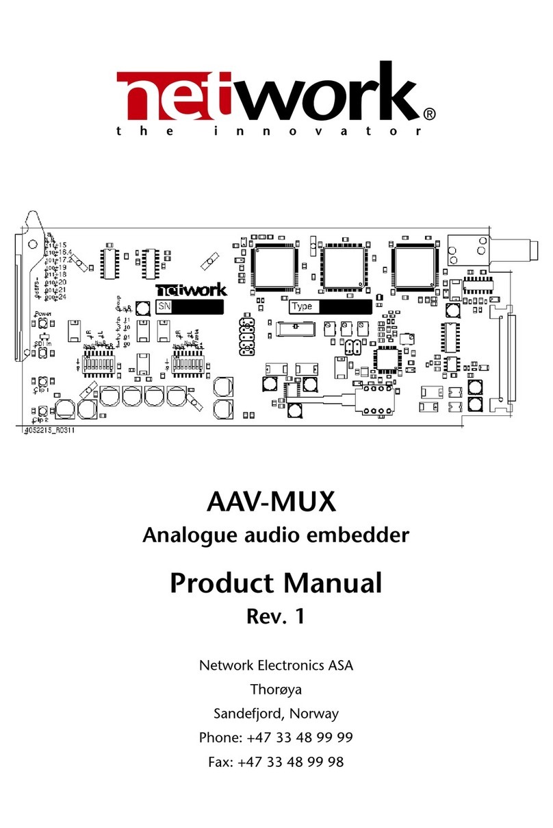 Network Electronics AAV-MUX User manual