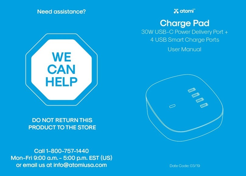ATOMI Charge Pad User manual