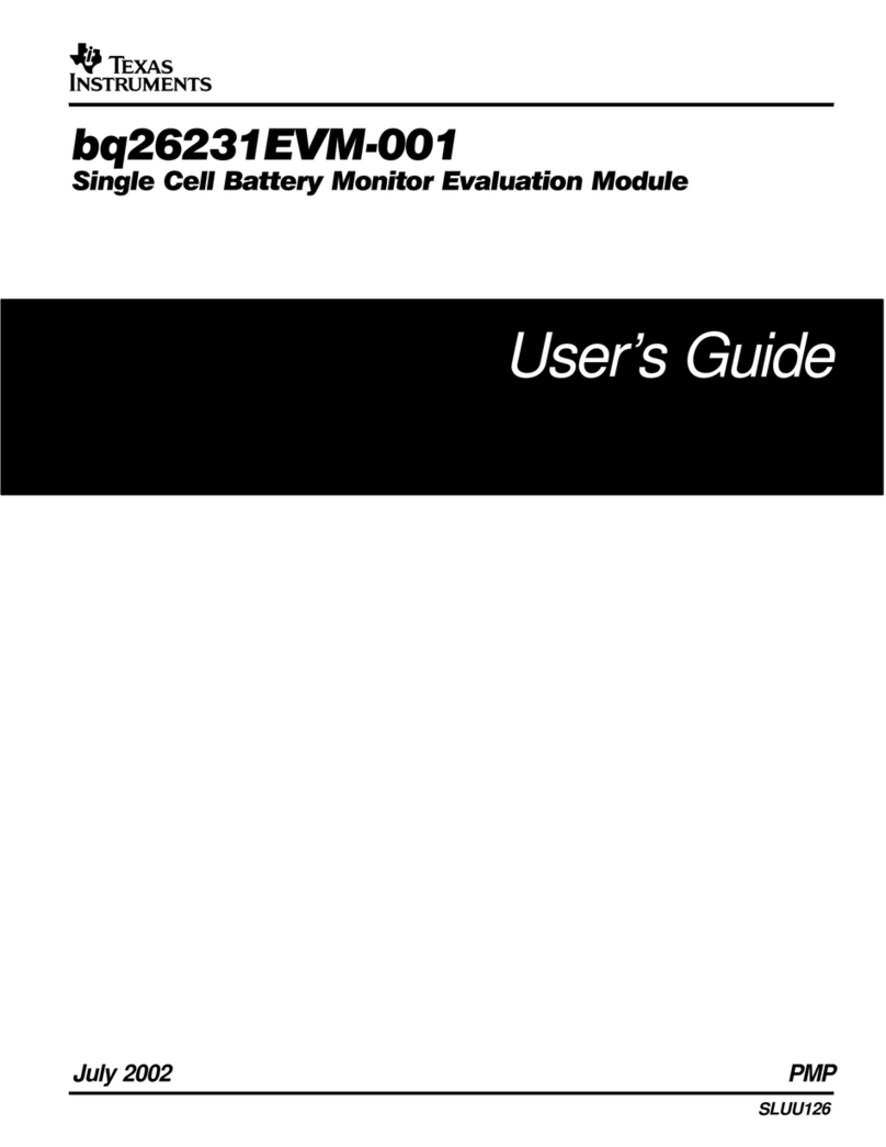 Texas Instruments bq26231EVM-001 User manual