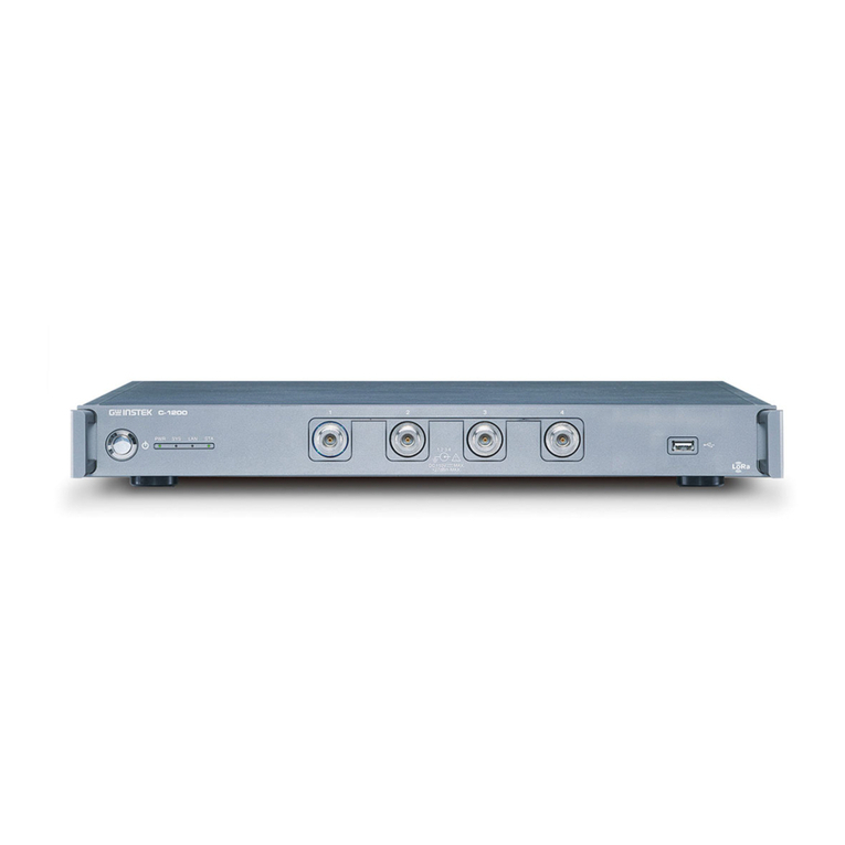 GW Instek C-1200 user manual