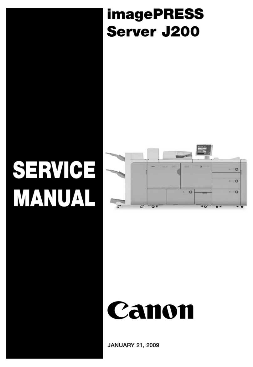 Canon imagePRESS Server J200 Service manual