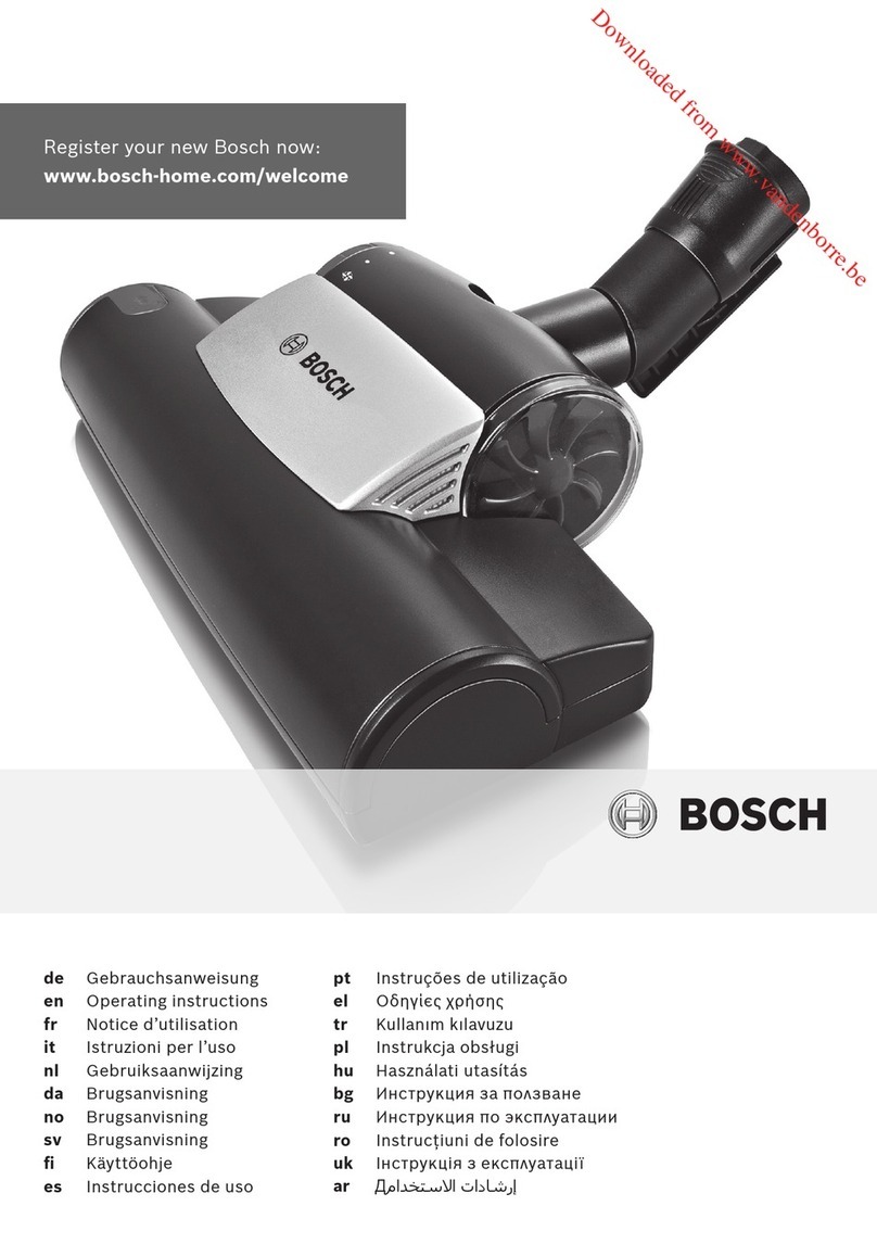 Bosch BGS5ZOOO2 operating instructions