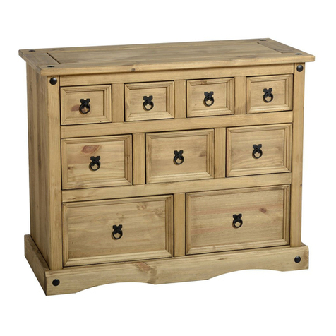 Seconique Corona 4+3+2 Drawer Merchant Chest User manual Seconique Corona 4+3+2 Drawer Merchant Chest User manual