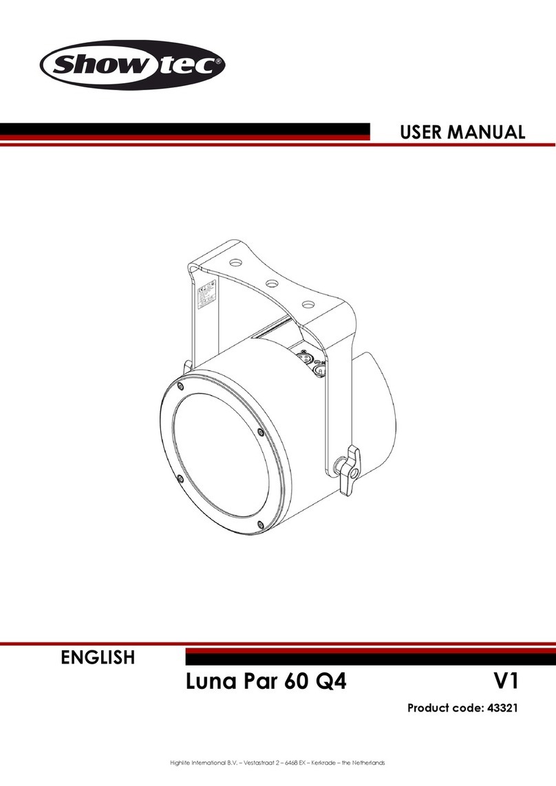 Show Tec Luna Par 60 Q4 User manual