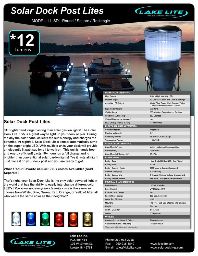 Lake Lite LL-SDL-Round User manual