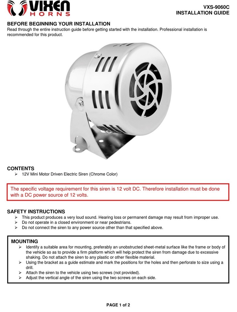 Vixen Horns VXS-9060C installation guide