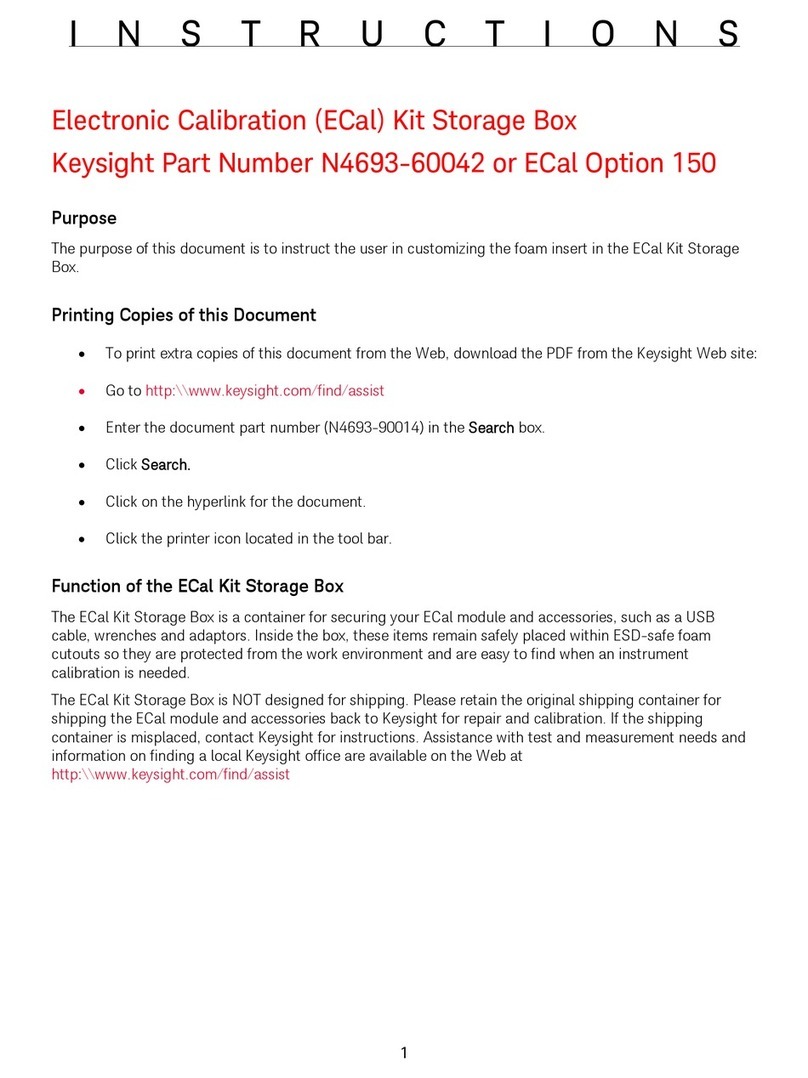 Keysight ECal Kit User manual