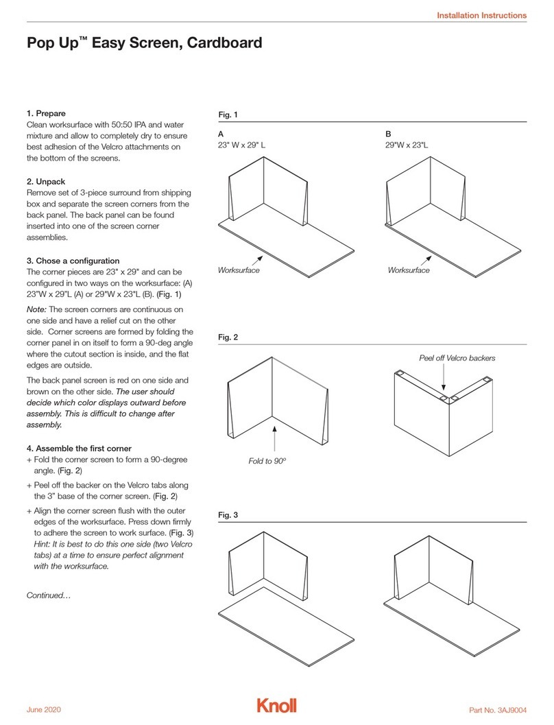 Knoll Pop Up User manual