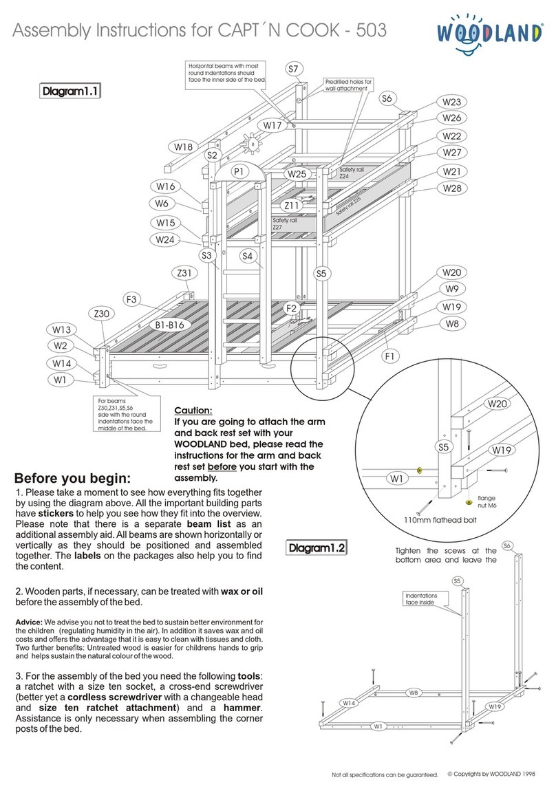 Woodland CAPT'N COOK 503 Assembly instructions Woodland CAPT'N COOK 503 Assembly instructions