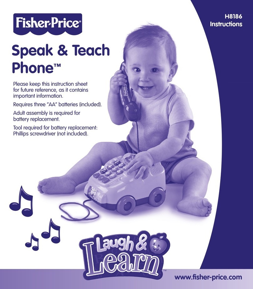 Fisher-Price Laugh & Learn Speak & Teach Phone H8186 User manual