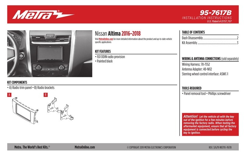 Metra Electronics 95-7617B installation instructions