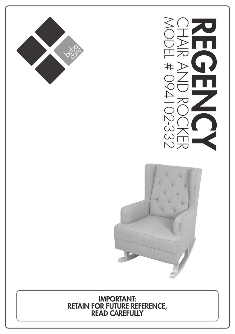 Bebe Care Regency Chair & Rocker manual Bebe Care Regency Chair & Rocker manual