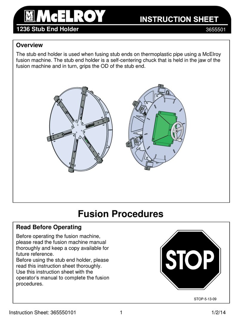 McElroy 1236 instruction sheet