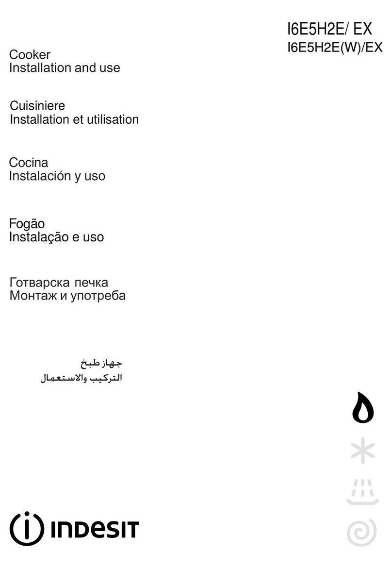 Indesit I6E5H2E Instructions for installation and use