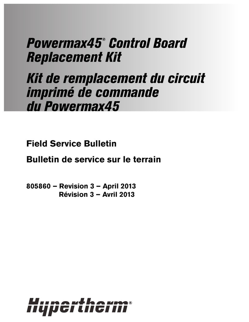 Hypertherm Powermax45 228262 Field Service Bulletin Hypertherm Powermax45 228262 Field Service Bulletin