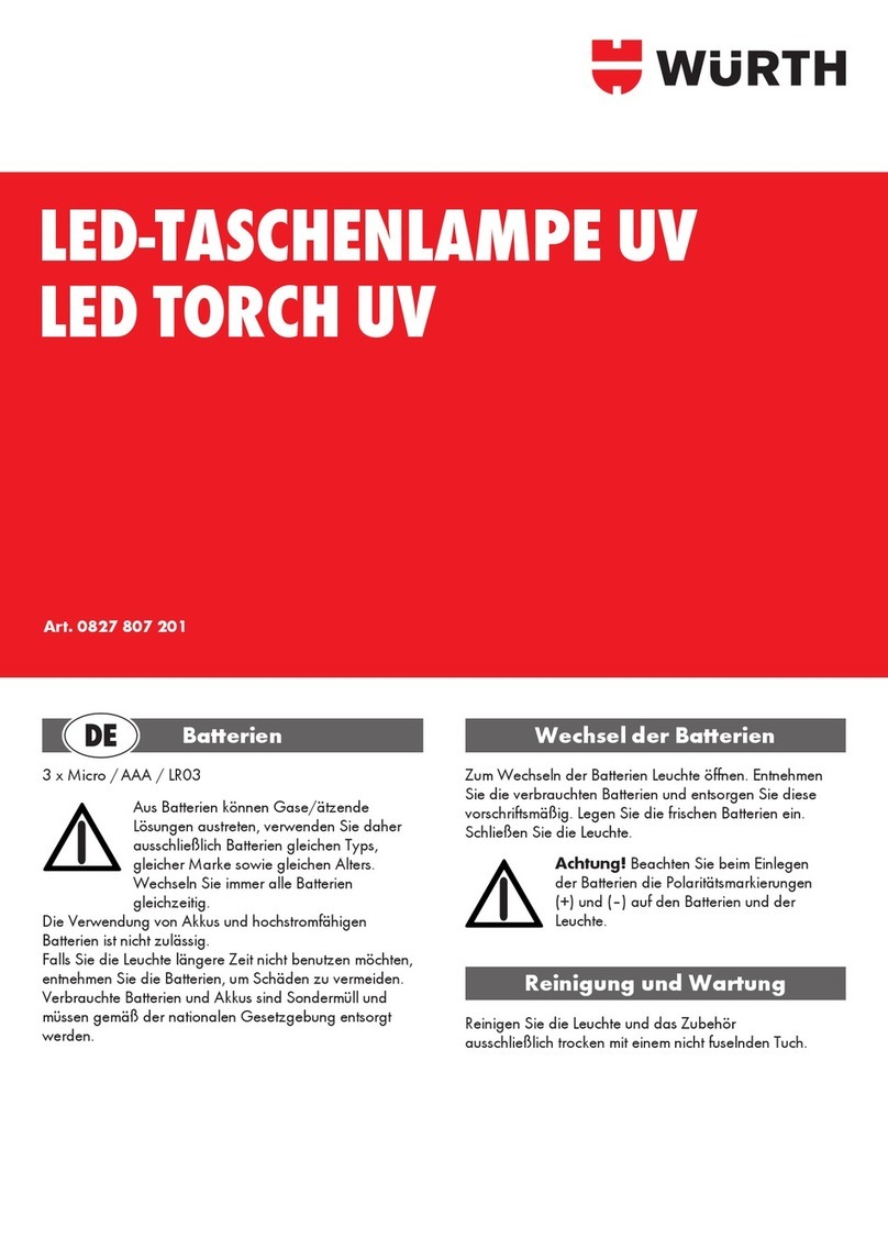Würth 0827 807 201 User manual