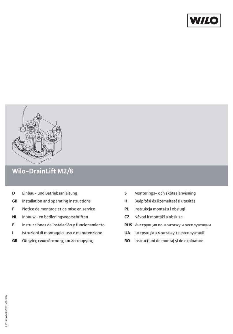 Wilo DrainLift M2/8 User manual