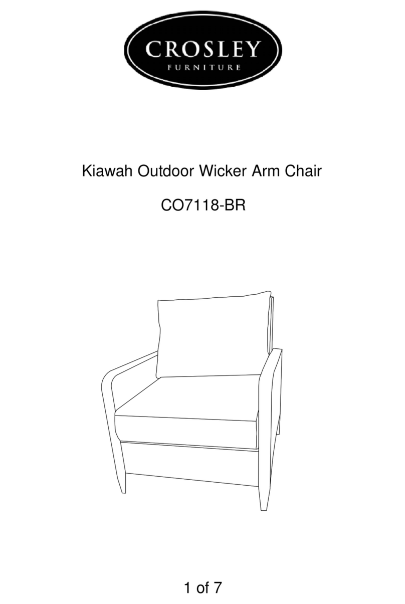 Crosley Kiawah CO7118-BR quick start guide Crosley Kiawah CO7118-BR quick start guide
