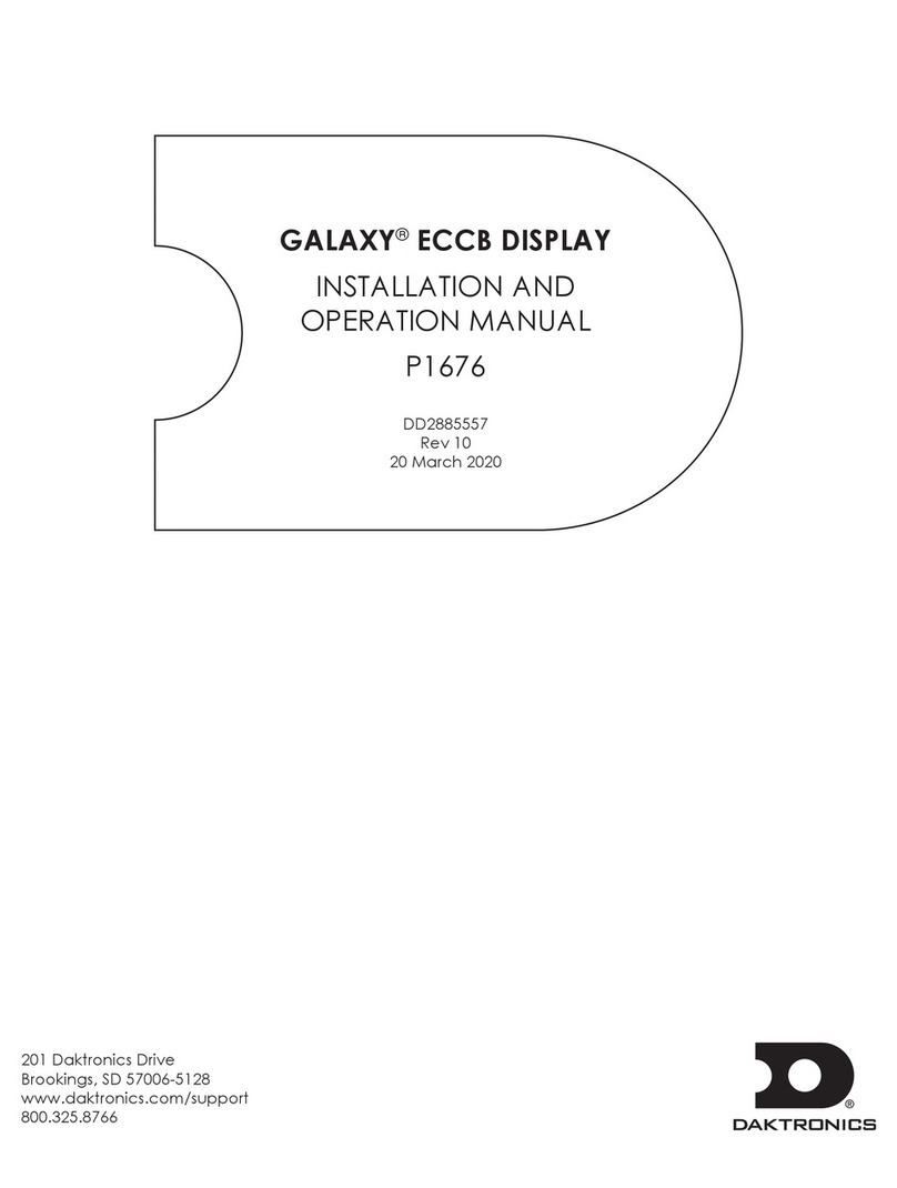 Daktronics GALAXY ECCB Series User manual