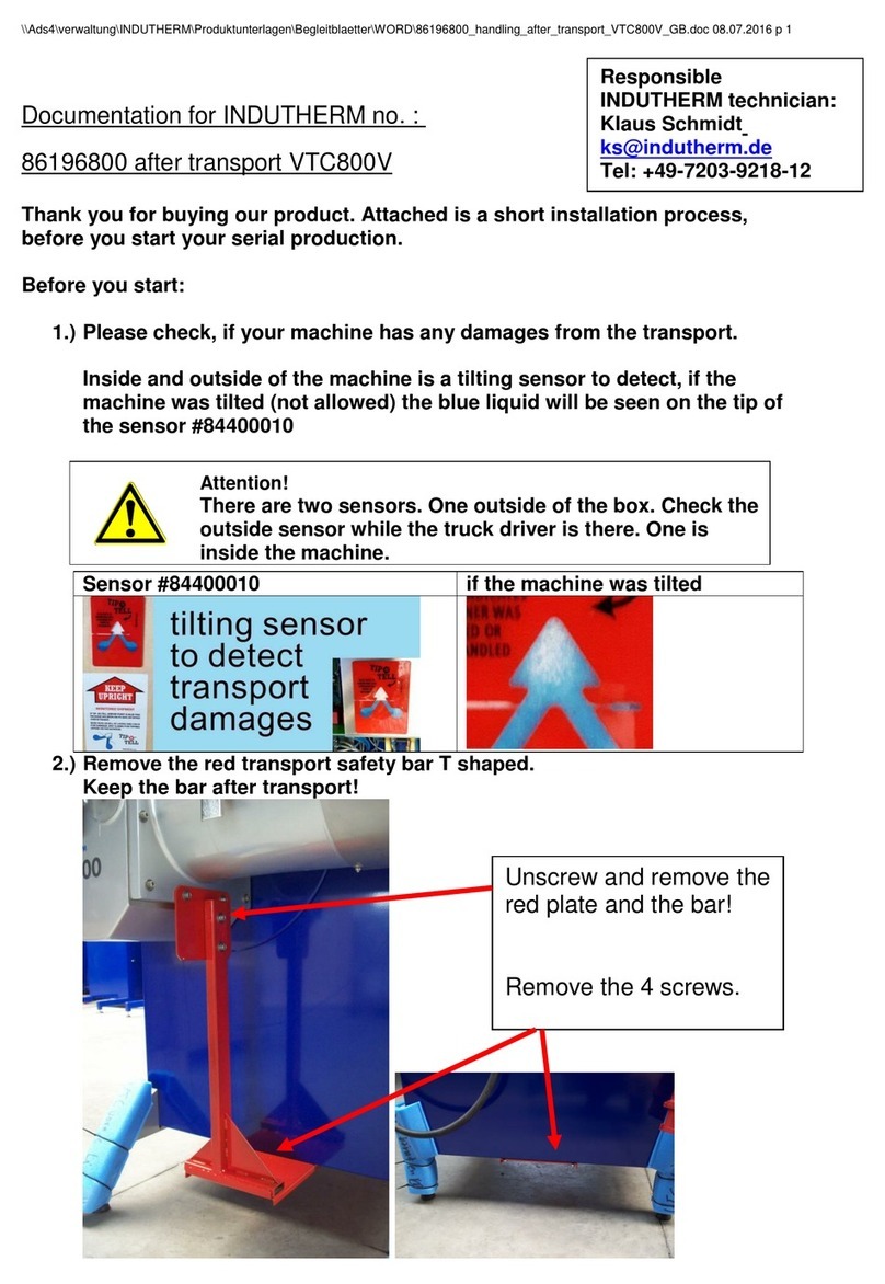 Indutherm VTC800V Documentation