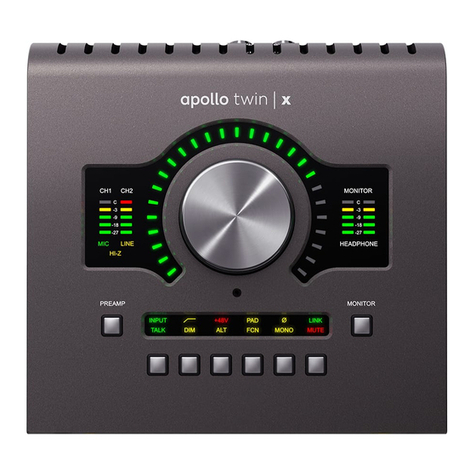 Universal Audio Apollo Twin X Hardware manual Universal Audio Apollo Twin X Hardware manual