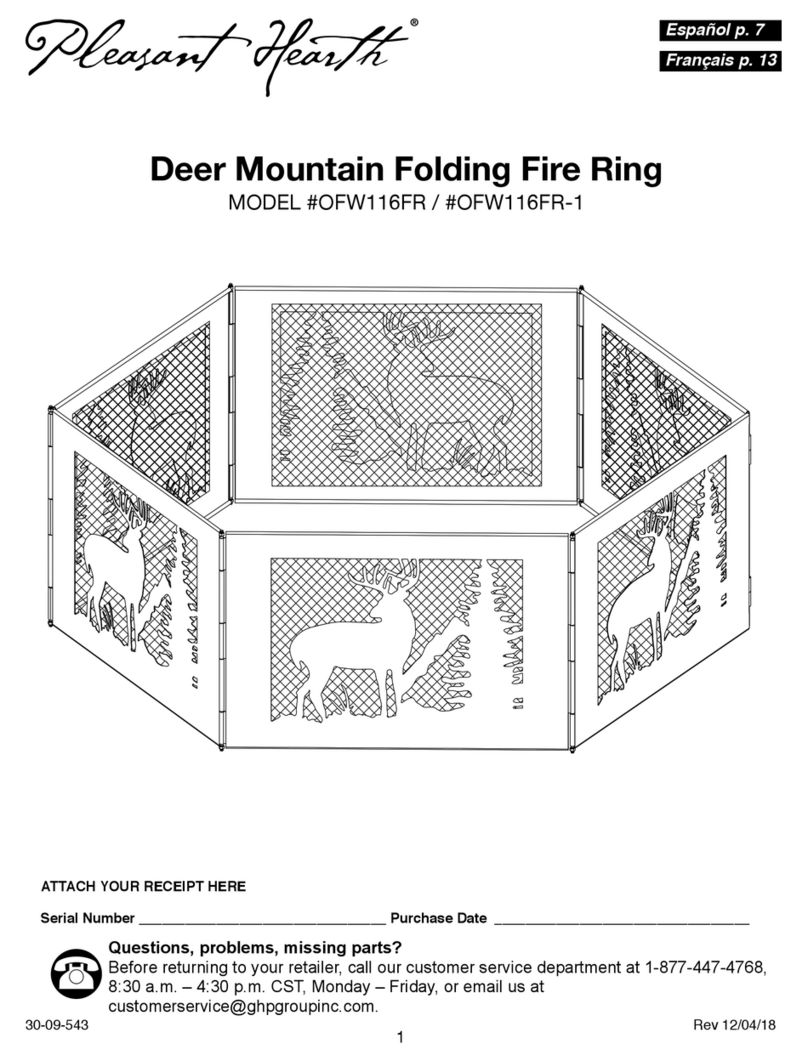 pleasant hearth Deer Mountain OFW116FR manual