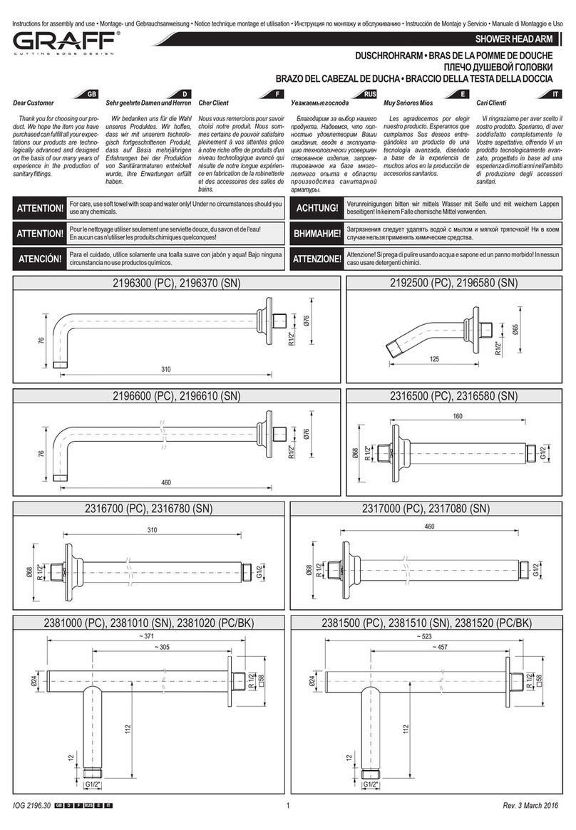 Graff 2196300 Operator's manual