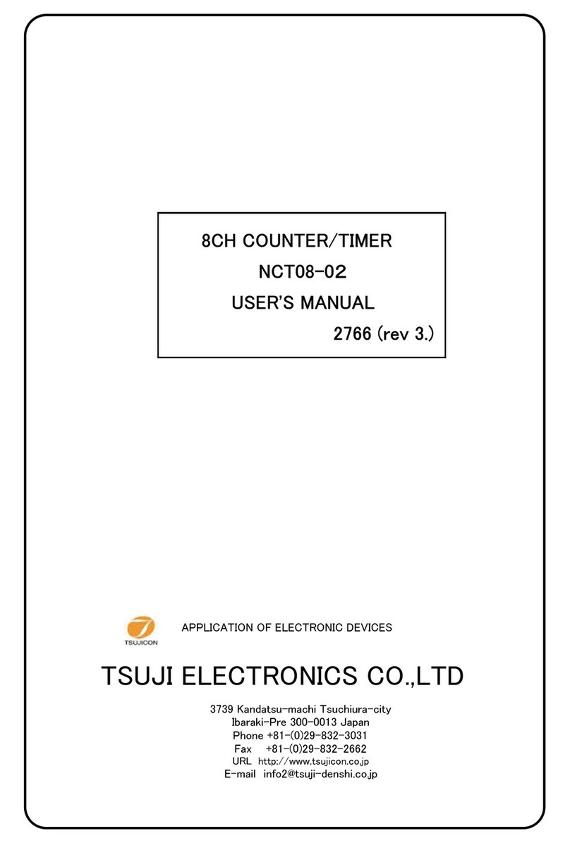 TSUJI ELECTRONICS NCT08-02 user manual