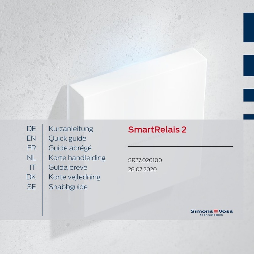 Simons Voss Technologies SmartRelais 2 User manual