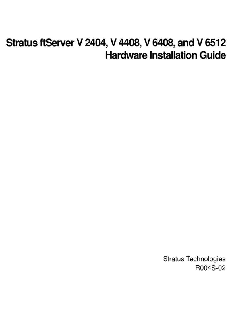 Stratus ftServer V 2404 Hardware installation guide