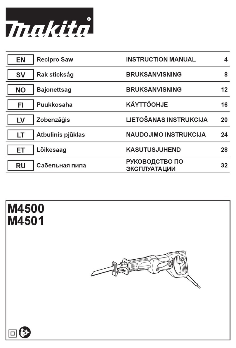 Makita M4500 User manual