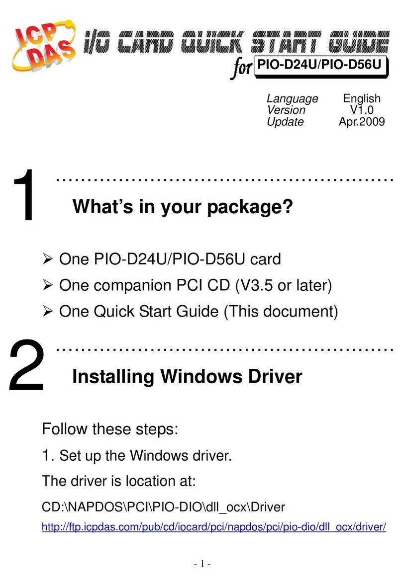 ICP DAS USA PIO-D24U quick start guide