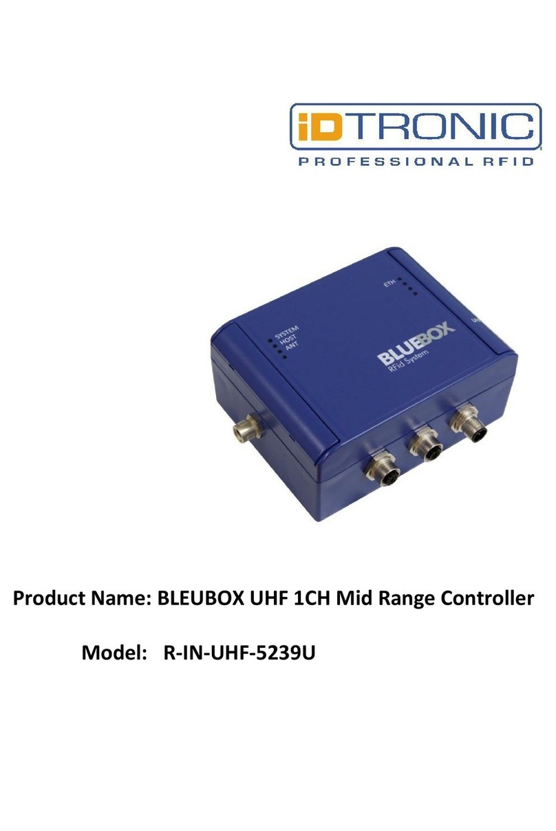 iDTRONIC BLEUBOX R-IN-UHF-5239U manual