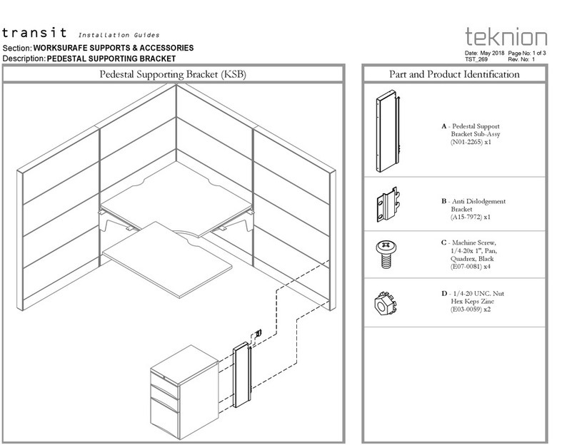 Teknion Transit KSB Operating and maintenance instructions Teknion Transit KSB Operating and maintenance instructions