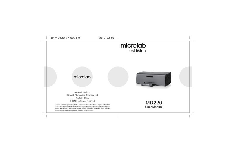Microlab MD220 user manual