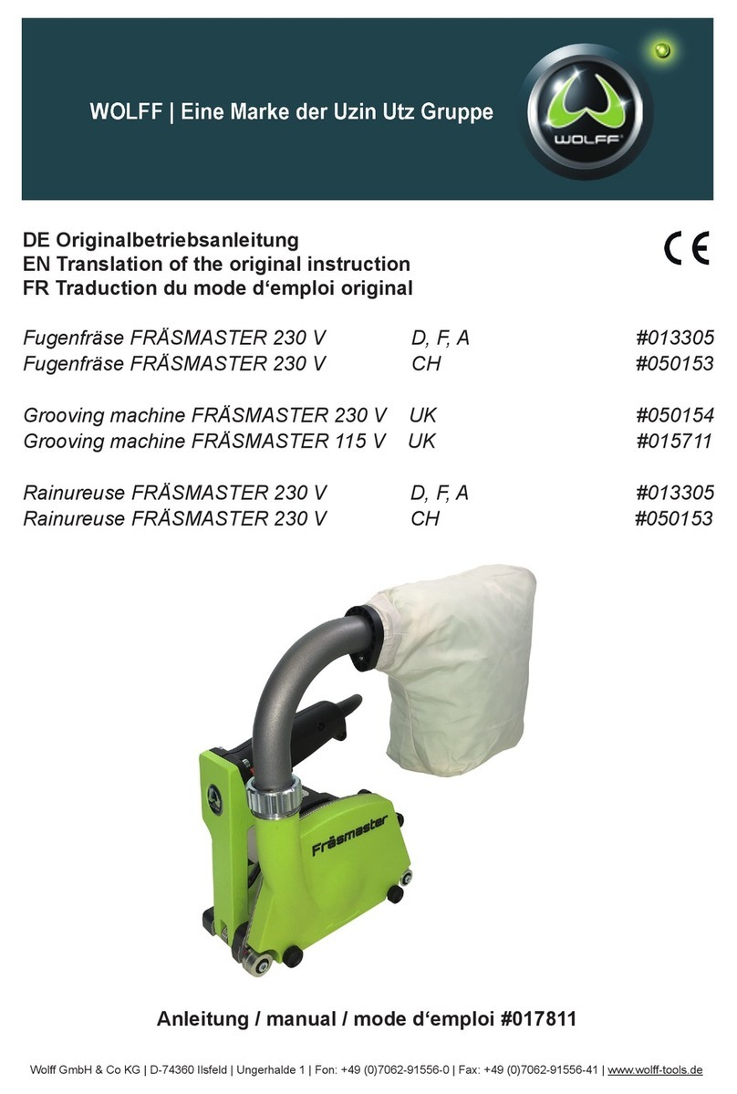 WOLFF FRASMASTER Translation of the original operating instructions