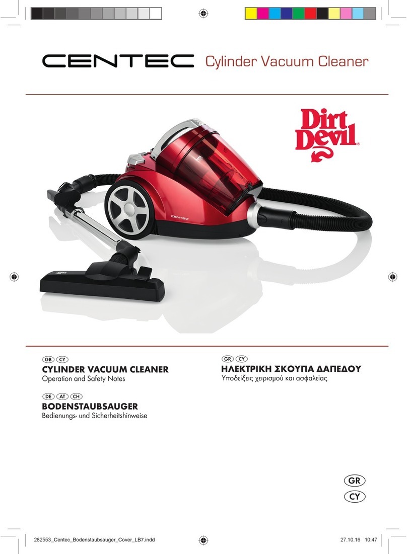 Dirt Devil CENTEC User manual Dirt Devil CENTEC User manual