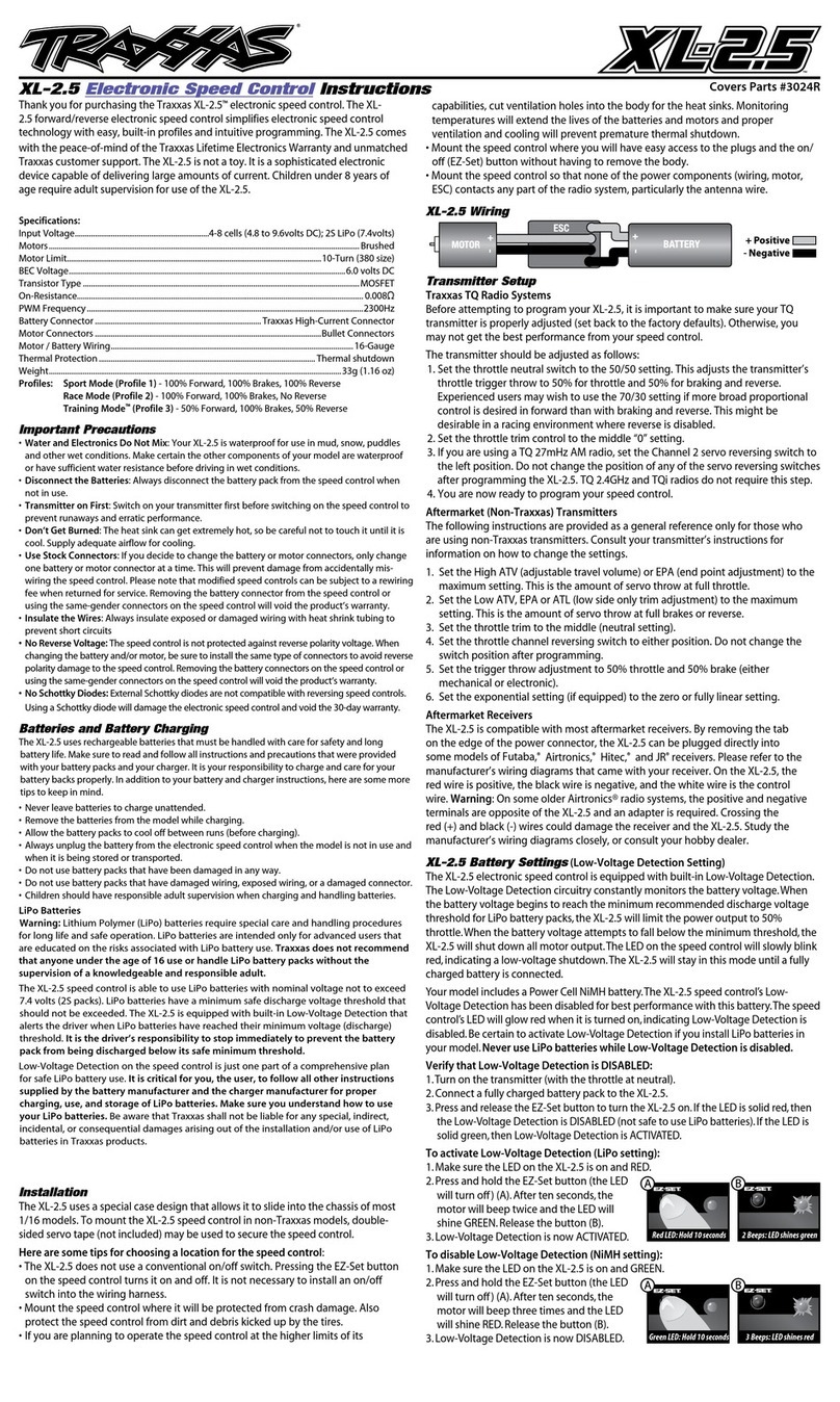Traxxas XL-2.5 3024R instructions