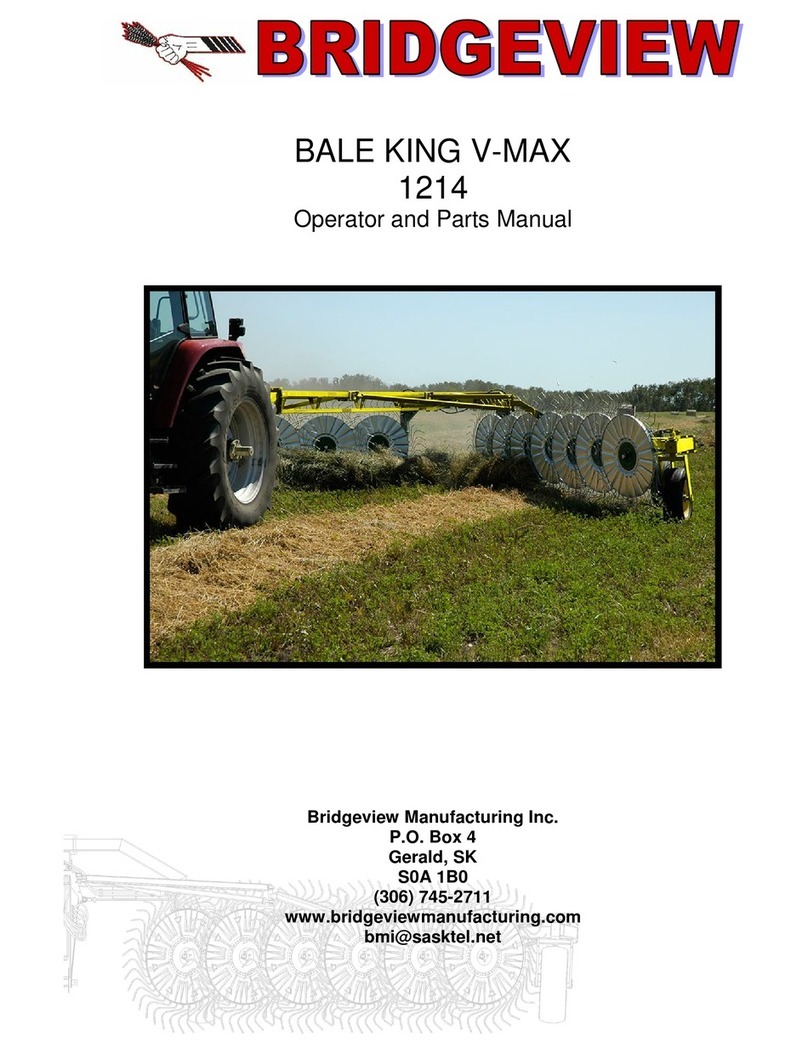 Bridgeview BALE KING V-MAX 1214 Product manual