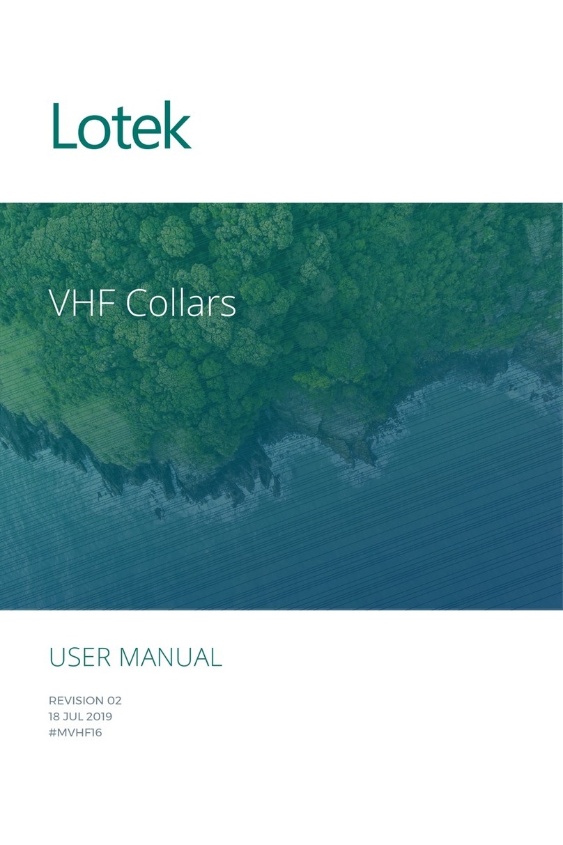 Lotek VHF User manual