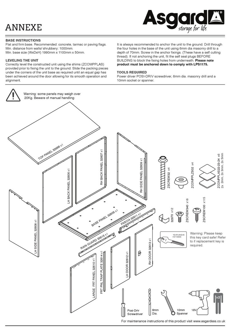 Asgard Annexe User manual