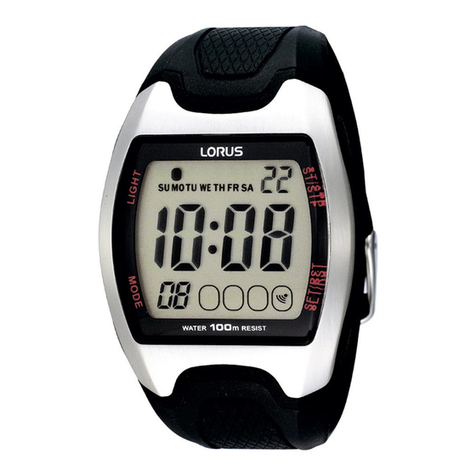 LORUS R23 Series User manual