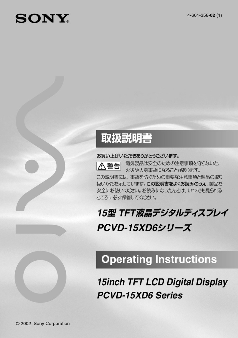 Sony PCVD-15XD6 Series User manual