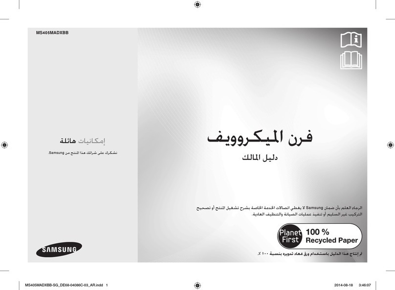 Samsung MS405MADXBB owner's manual