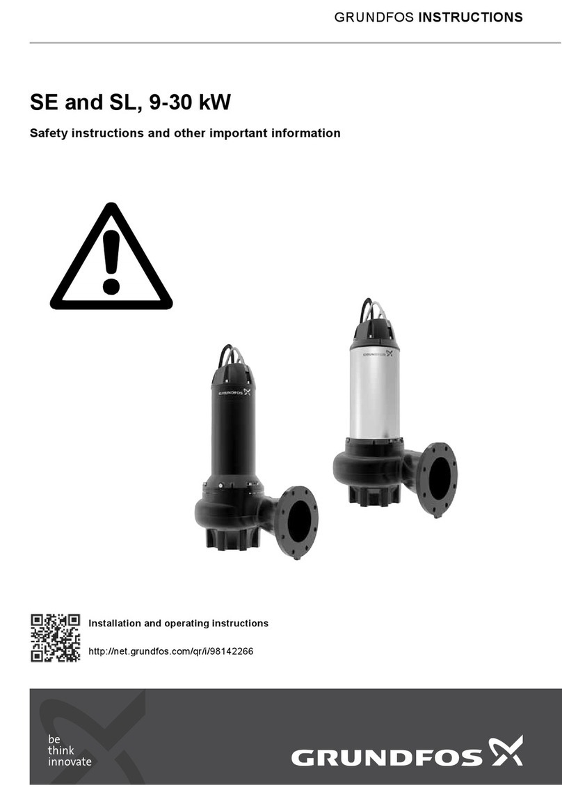 Grundfos SE Series Operating manual Grundfos SE Series Operating manual