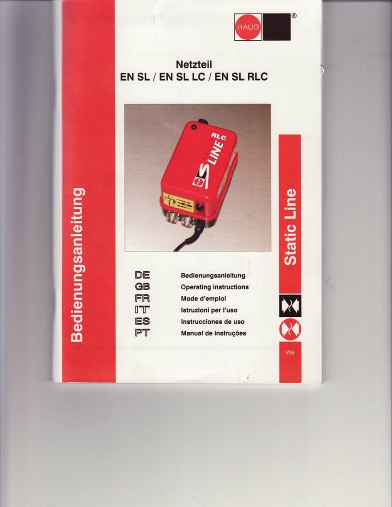 Haug Static Series operating instructions