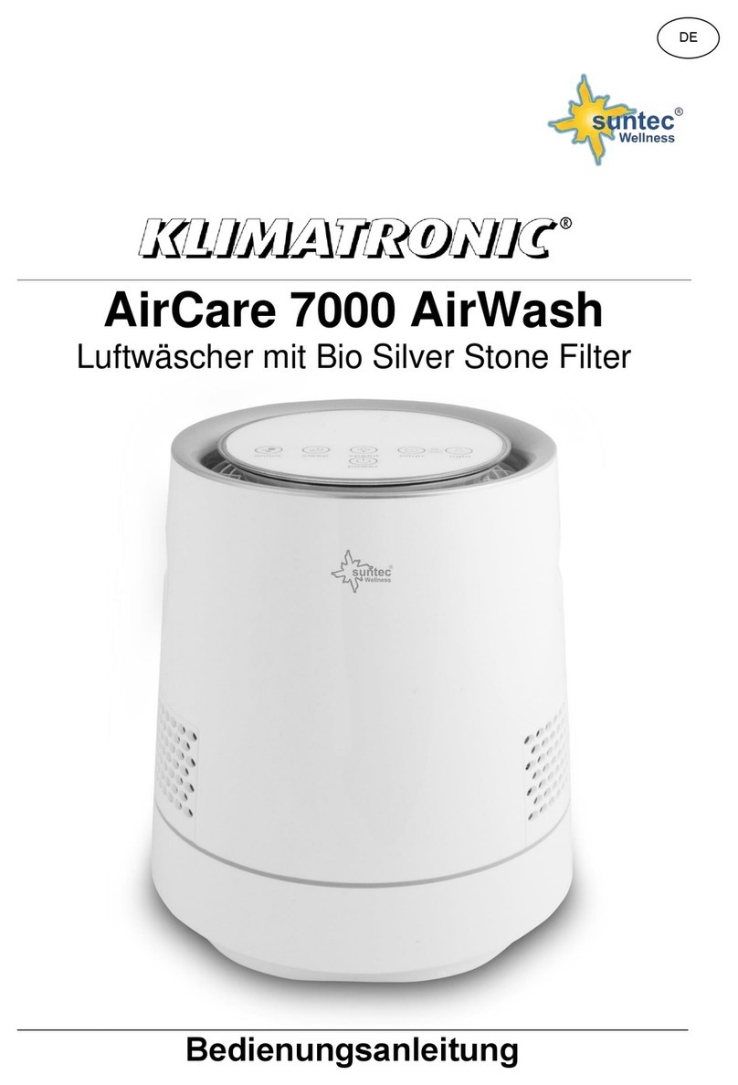 Suntec Wellness KLIMATRONIC AirCare 7000 AirWash manual Suntec Wellness KLIMATRONIC AirCare 7000 AirWash manual