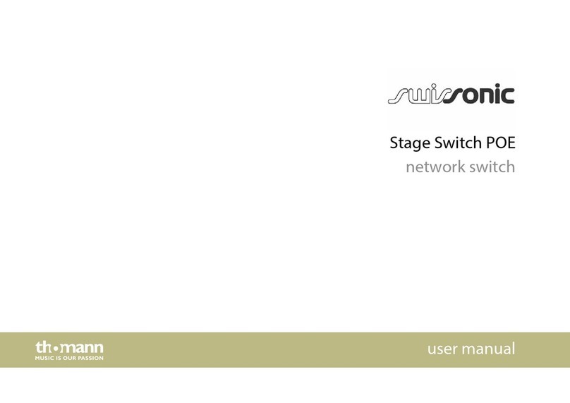 thomann Swissonic Stage Switch POE user manual