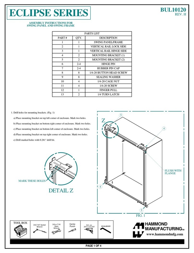Hammond ECLIPSE Series Assembly instructions