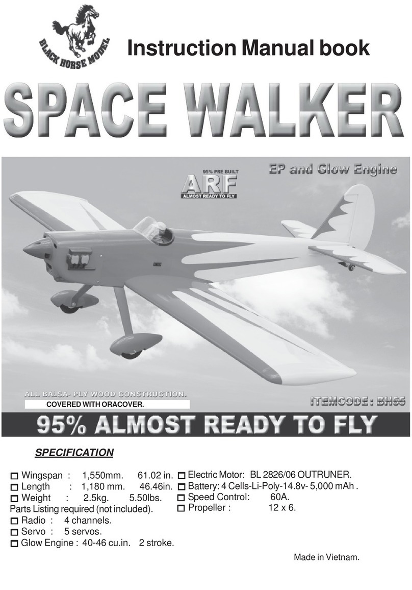 Black Horse Model SPACE WALKER Instruction manual book